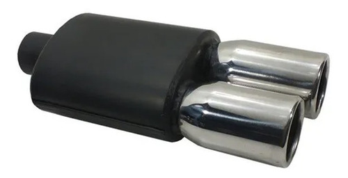 Abafador Esportivo Golf / Jetta Ponteira Dupla Inox 3,5 Pol
