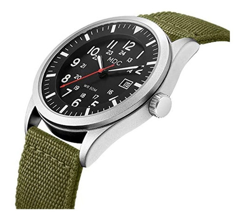 Reloj De Pulsera Analógico Militar Para Hombres, Reloj De