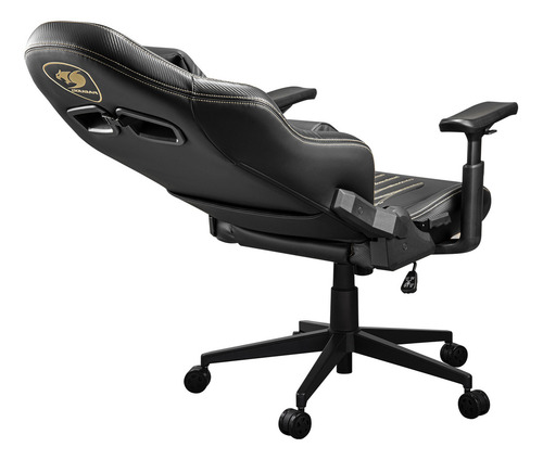 Silla Profesional Cougar Explore Royal Color Negro Material Del Tapizado Cuero/pvc