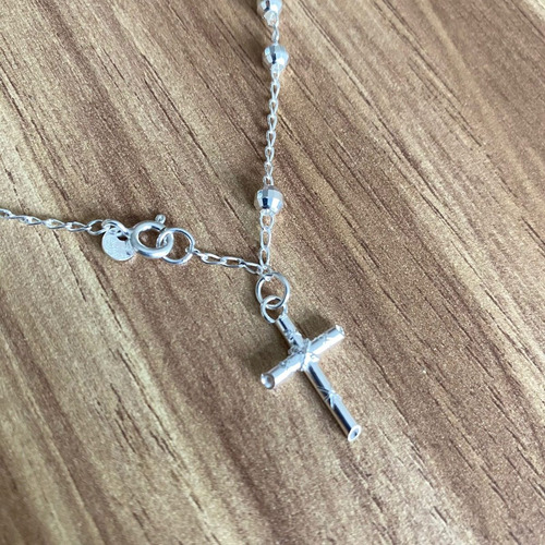 Imagen 5 de 10 de Misterio Pulsera De Plata .925 Con Cruz Para Mujer Agálea