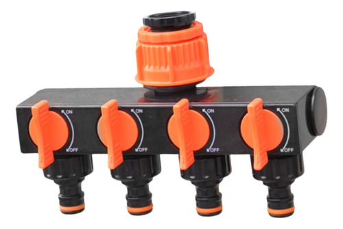 Conector De Manguera De Grifo De Jardín De 4 Vías Para El