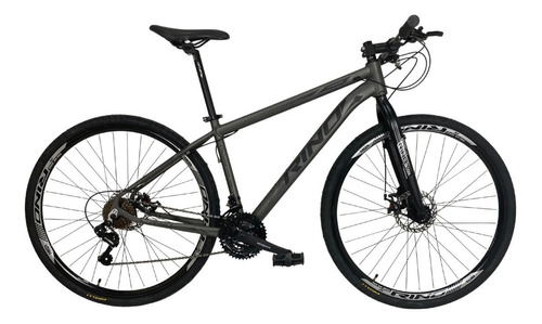 Bicicleta Aro 29 Rino Urban - 21v - Garfo Rigido - Pneu Liso Cor Grafite Fosco Tamanho Do Quadro 19