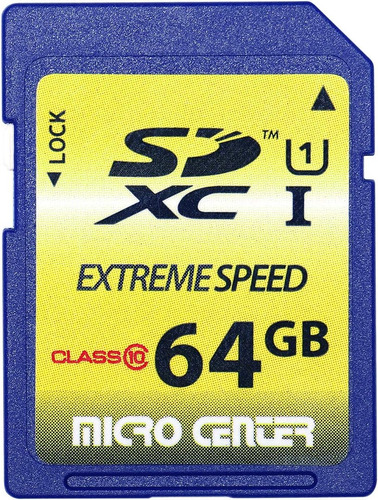 Tarjeta De Memoria Flash Sdxc Clase 10 De 64 Gb Estándar De