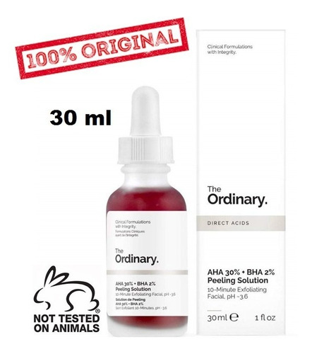 The Ordinary Aha 30% + Bha 2% Pelling Solution Original 30ml