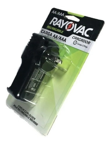 Cargador De Pilas Rayovac Aa Aaa Indicador Led Carga 2 Pilas