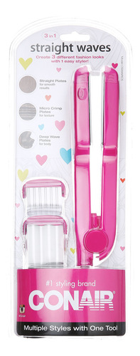 Styler Conair Straight Waves Specialty 3 En 1 Con Placas Pla