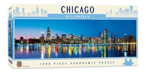 Imagen 1 de 2 de Rompecabezas Panorámico: Chicago Illinois 1000 Piezas