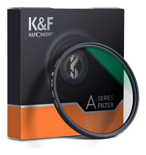 Filtro 67mm Cpl Polarizador Circular K&f Concept Slim Nano Color Negro