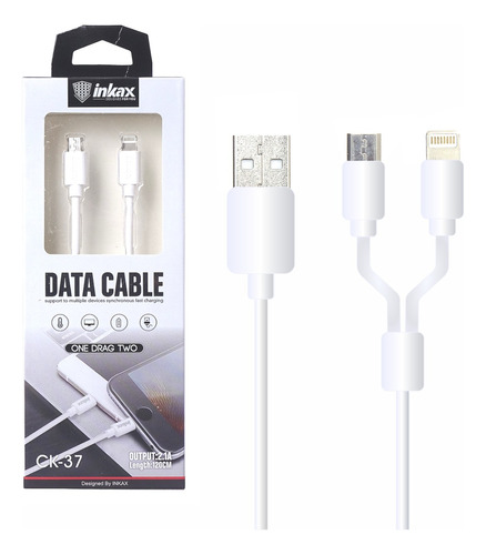 Cable Inkax Microusb/iPhone 2.1a  2 En 1!