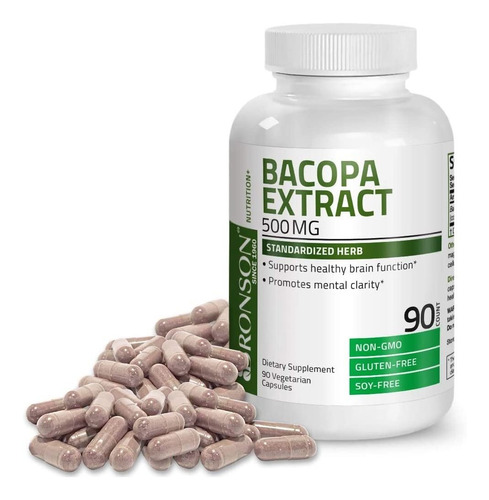 Bronson Bacopa Monnieri Extracto 500 Mg  Promueve La Clarid