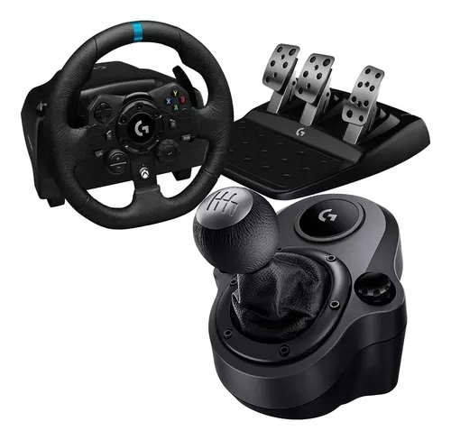 Volante Logitech G920 com pedal + Câmbio Driving Force Shifter para Xbox  Series X/S, Xbox One e PC - Logitech G