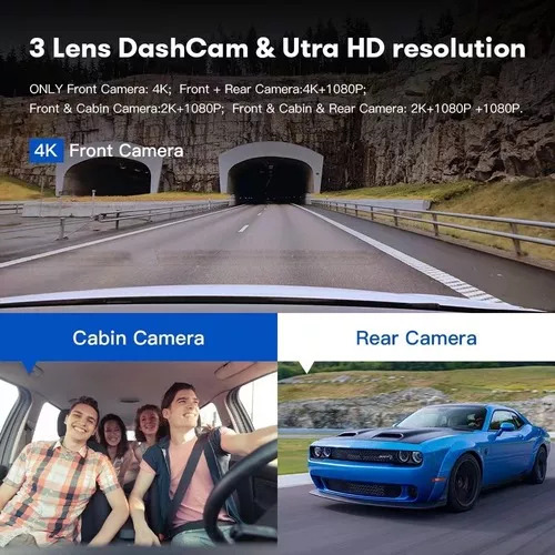 M550 Câmera Veicular 4kgps Ideal Para Uber/99