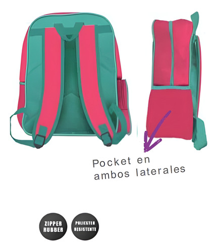 Mochila Primaria Flores Wild - Upak