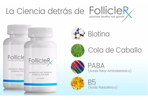 Follicle Rx Original Made In Usa. Promo X3 Con Holograma