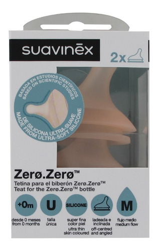 Tetina Zero Suavinex X 2 Unidades Mvd Kids
