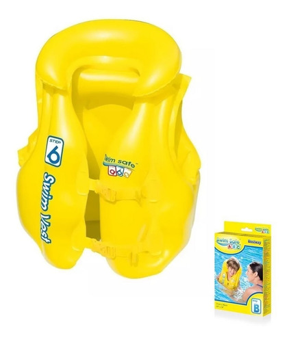 Chaleco Salvavidas Inflable Bestway Niños 3 A 6 Años