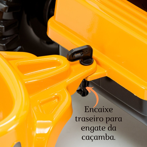 Trator Infantil Elétrico 12v Para Crianças C/ Caçamba Biemme