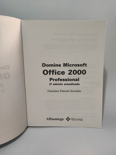 Domine Microsoft Office 2000 Professional Pascual (Usado)
