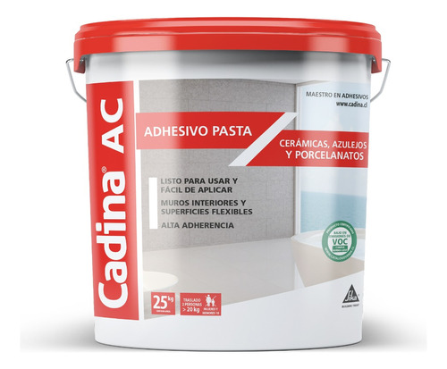 Cadina Adhesivo Cerámico En Pasta Ac (ti 25kg)