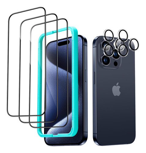 Protectores De Pantalla P/ Ear iPhone 15 Pro Max, Dureza H9