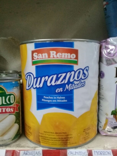 Duraznos En Mitadessan Remolata X 3 Kg.