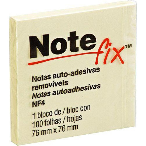 Bloco De Notas Notefix Nfx4 100 Folhas 76x76mm - 3m