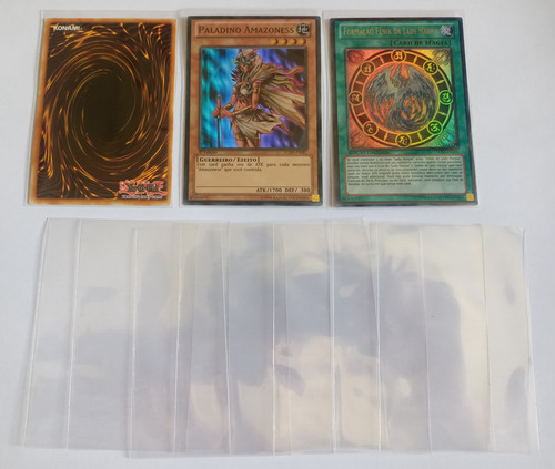 50 Protetores De Cartas Yu-gi-oh Sleeve Shields