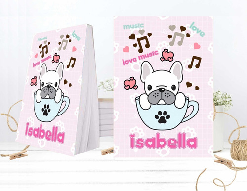 15 Anotadores Souvenir Perritos Kawaii  10x15 Cm 50 Hojas