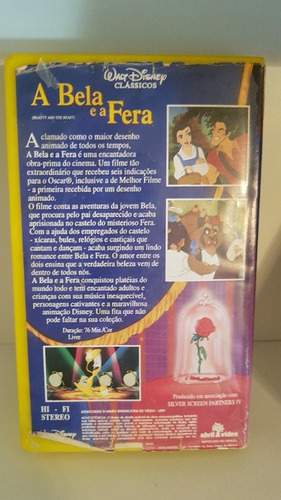 Imagem 2 de 2 de A Bela E A Fera - Clássicos Disney - Vhs Original