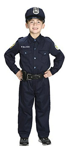 Disfraz Niño - Traje De Oficial De Policía De Aeromax Jr., T