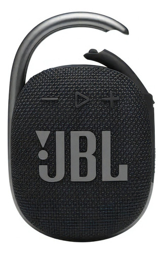 Alto-falante JBL Clip 4 JBLCLIP4 portátil com bluetooth waterproof preto 