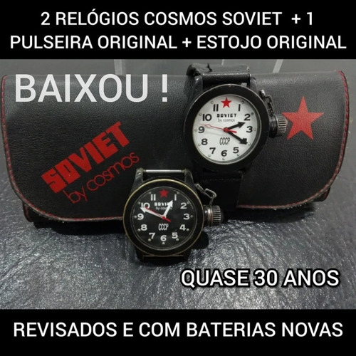 Relógios Soviet By Cosmos 2 Peças Estojo E Pulseira Desconto