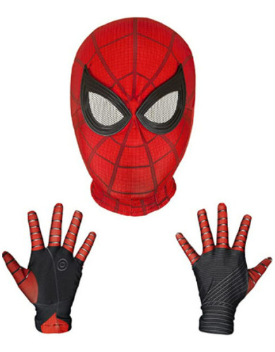 Máscara Y Guantes De Cosplay De Spiderman Miles Morales, Col