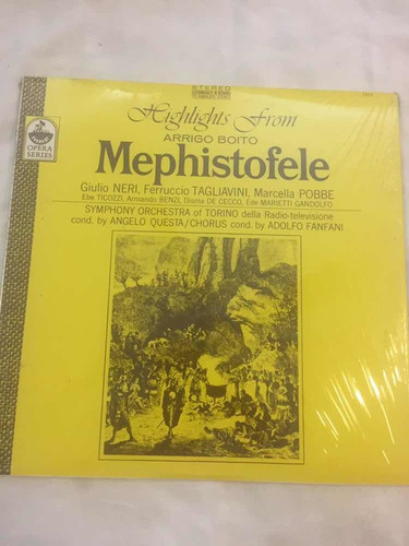 Disco Vinilo Arrigo Boito Mephistofele Lp Highlights From