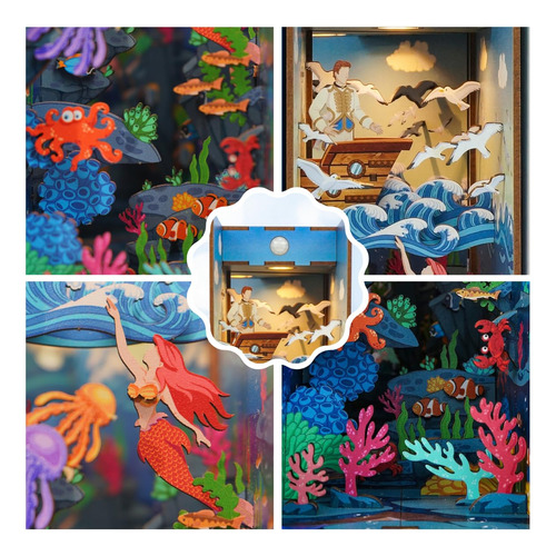 Kit De Nook De Libros Diy Manos Craft - Casa En Miniatura