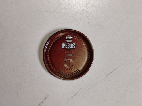 Tazo Metálico 5 Centavos - Promo Pesos Pepsico