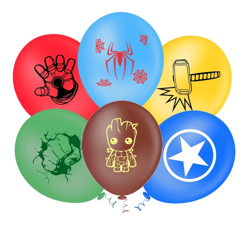 Imagem 1 de 7 de 20 Balões (bexigas) Infantil N09 - Escolha O Tema