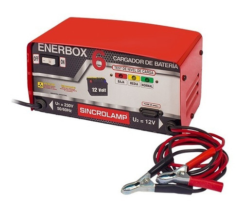 Cargador De Baterías Sincrolamp Enerbox 6 - 4 Amp/ Hora