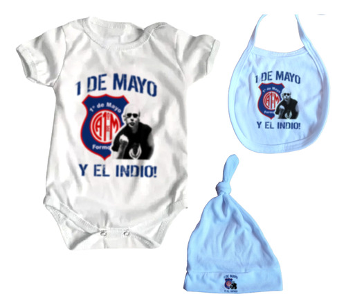 Ajuar Bebe 3 Prendas El Indio Y 1 De Mayo Formosa