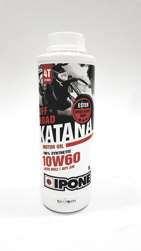Aceite Ipone Motor 4t Katana Full Power 10w60 Sintetico