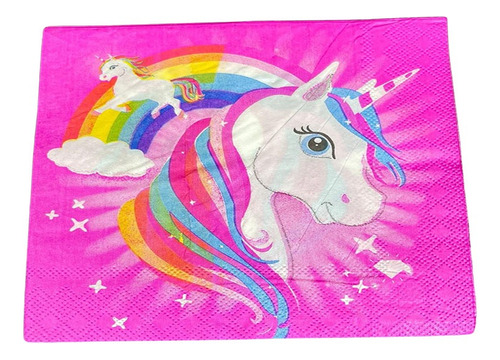 Servilleta Descartable Diseño Unicornio X20und