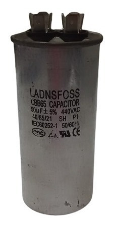 Imagen 1 de 3 de Capacitor De Marcha 50+5 Mfd  440 Vac A A  Landfoss