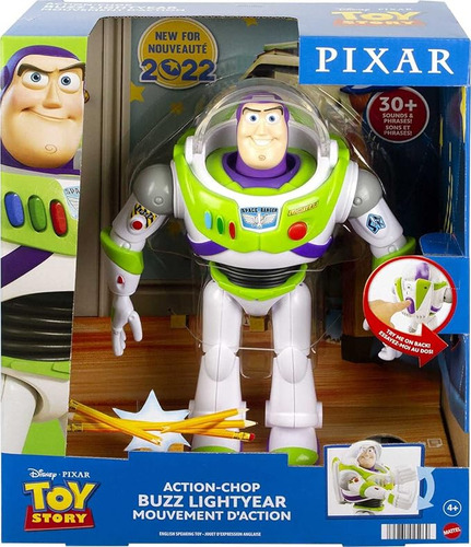 Mattel Disney Toy Story Buzz Lightyear 25cm 30 Frases Ingles