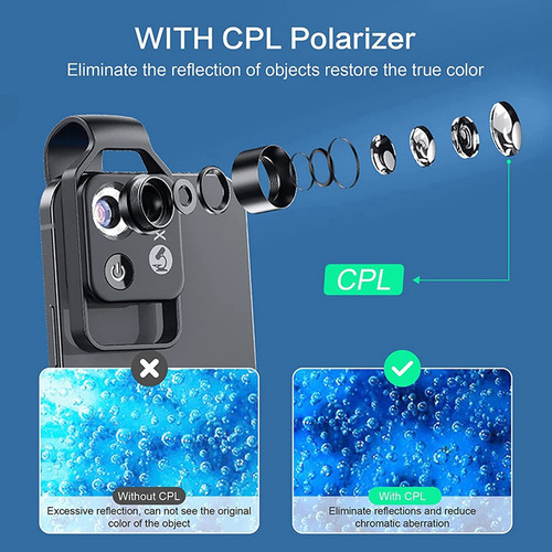 Accesorio De Microscopio Para Teléfono Celular 200x Con Lent