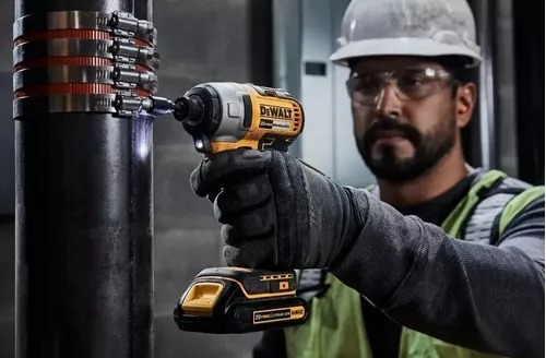 Combo Furadeira Imp Dcd7781 + Paraf Dcf7871 + Dcg413 Dewalt Cor Amarelo