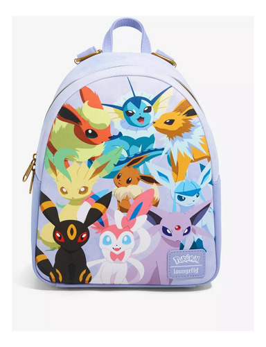 Mochila Loungefly Pokemon Eeveelutions Morado