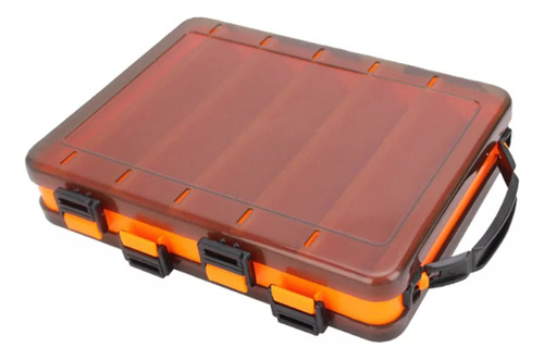 Caja Para Señuelos De Pesca, Caja Utilitaria De Pesca Naranj