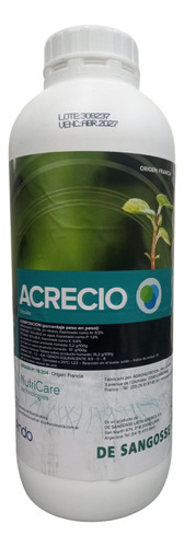 Fertilizante Orgánico Radicular Acrecio X 1 Litro.