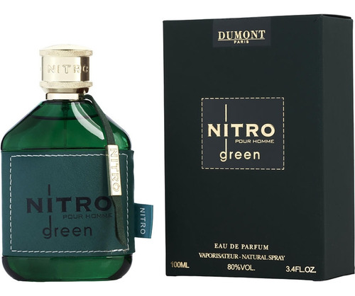 Perfume Nitro Green Para Hombre De Dumont Edp 100ml