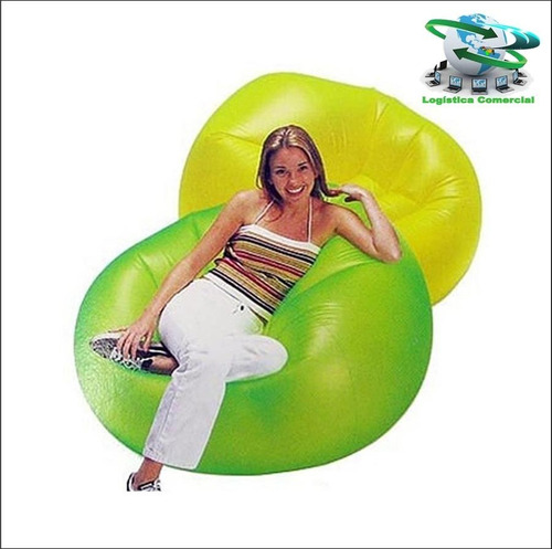 Silla Sillon Puff Inflable Hogar 68546 Intex 100kg Maximo
